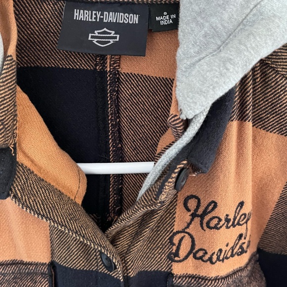 Genuine Harley Davidson women’s mechanic twill hoodie - Picture 4 of 4